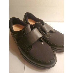 P.W. Minor Natural Strap Comfort Walking Shoe Men's 9.5 Width M, 16831, Black